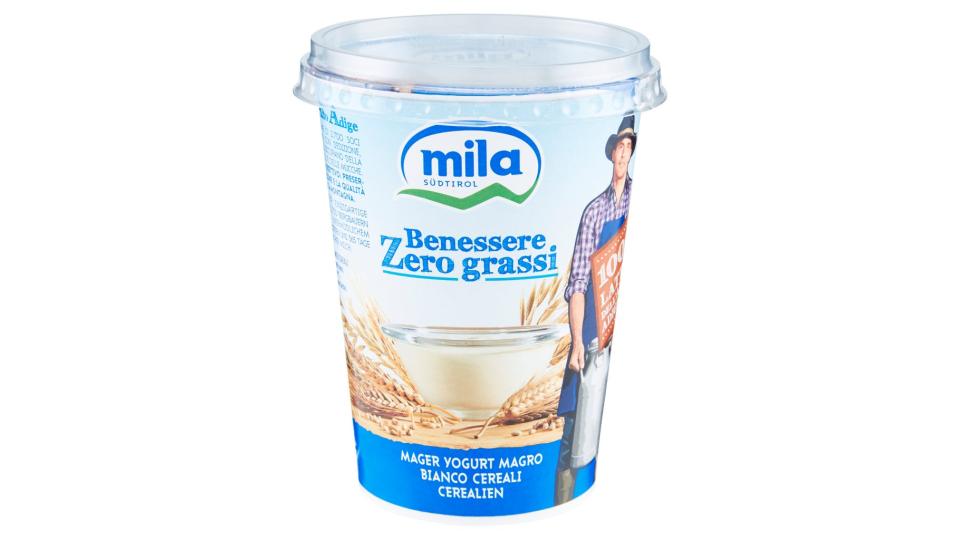 Benessere Zero Grassi Yogurt Magro Bianco Cereali