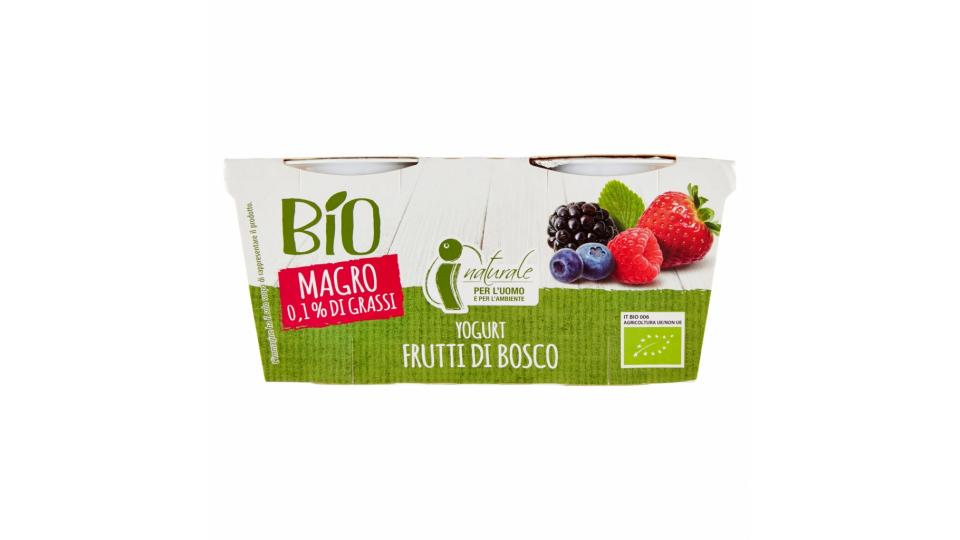 Yogurt Frutti di Bosco Magro 0,1% di Grassi 2 x 125 g