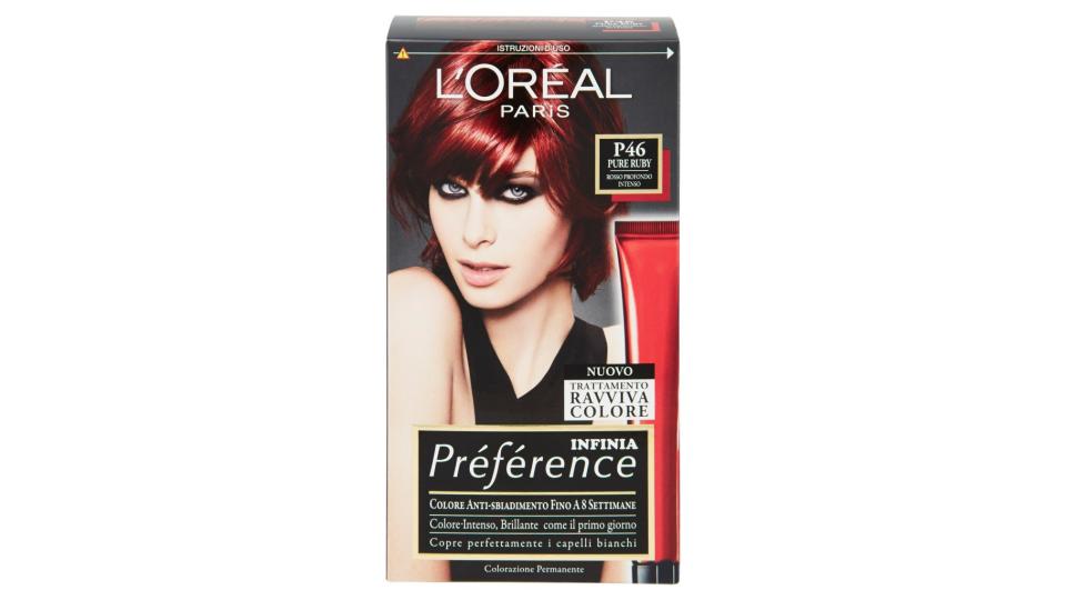 Préférence Infinia Colore Anti-sbiadimento P46 Pure Ruby Rosso Profondo Intenso
