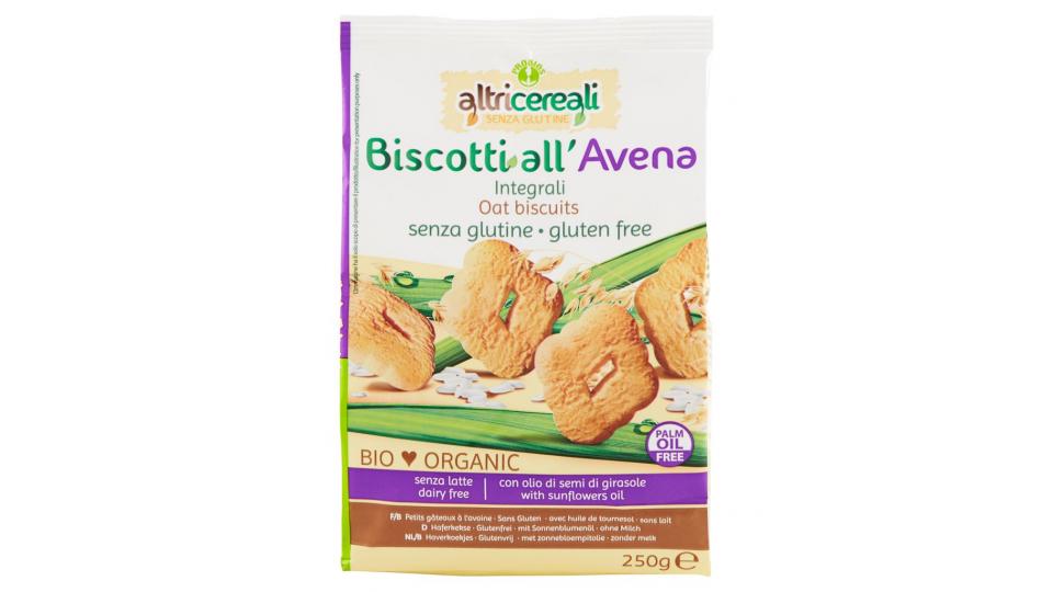 Altricereali senza Glutine Biscotti all'Avena Integrali