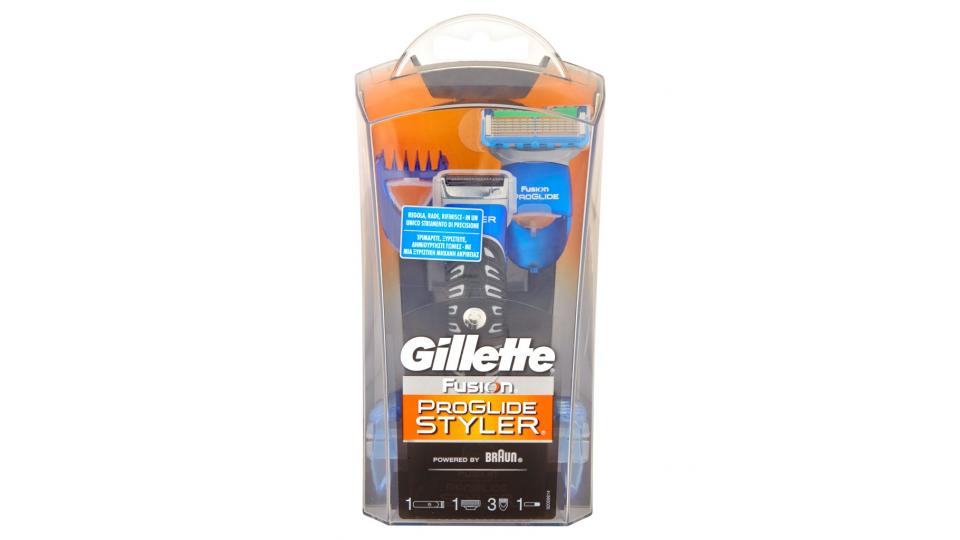 Fusion Proglide Styler Regolabarba 3in1 - 1 Rasoio + 3 Regolatori di Lunghezza