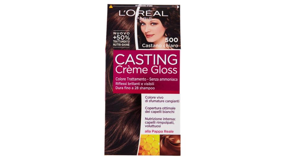 L'oréal Paris Casting Crème Gloss - Colore Trattamento senza Ammoniaca - 500 Castano Chiaro