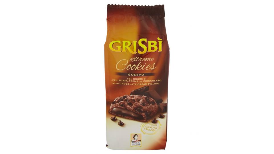 Extreme Cookies Godivo con Cuore di Vellutata Crema al Cioccolato 6 x 26,3 g