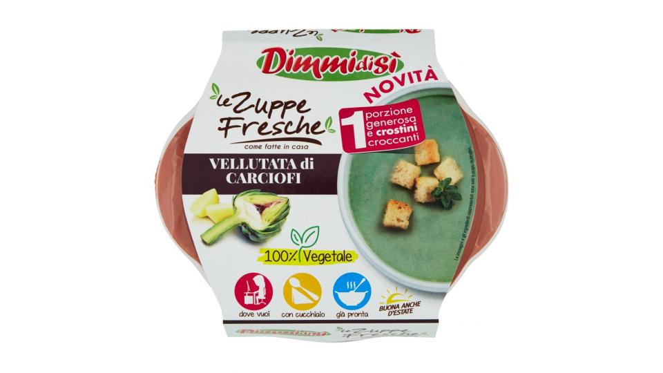 Le Zuppe Fresche Vellutata di Carciofi (Zuppa + Crostini)