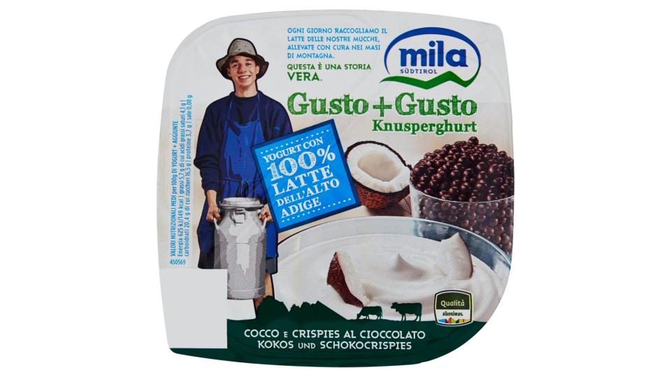 Gusto+gusto Cocco e Crispies al Cioccolato