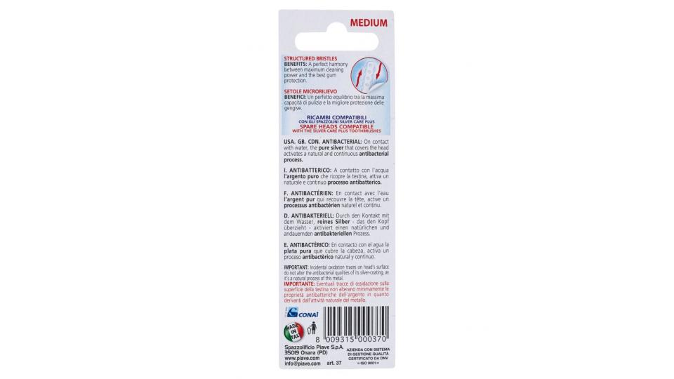 Plus Ricambi Antibatterici Medium 2 Pz