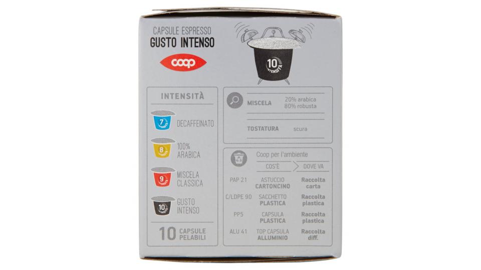 Capsule Espresso Gusto Intenso 10 Capsule Pelabili