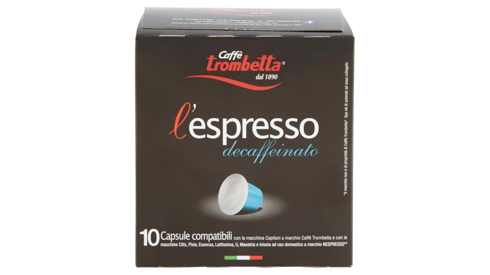 L'Espresso Decaffeinato Capsule 50 Pz