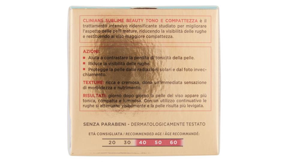 Sublime Beauty Trattamento Tono e Compattezza con Complesso Peptidico