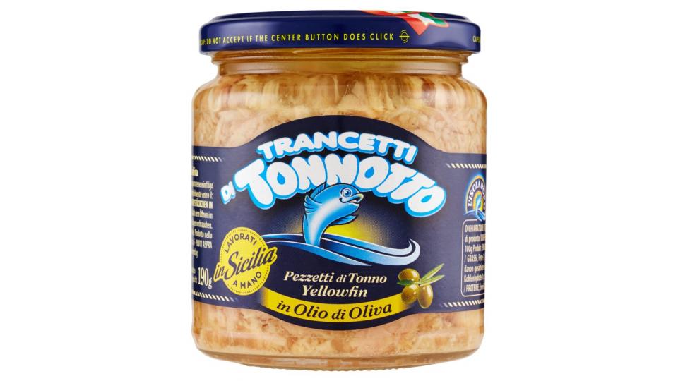 Trancetti di Tonnotto Pezzetti di Tonno Yellofin in Olio di Oliva