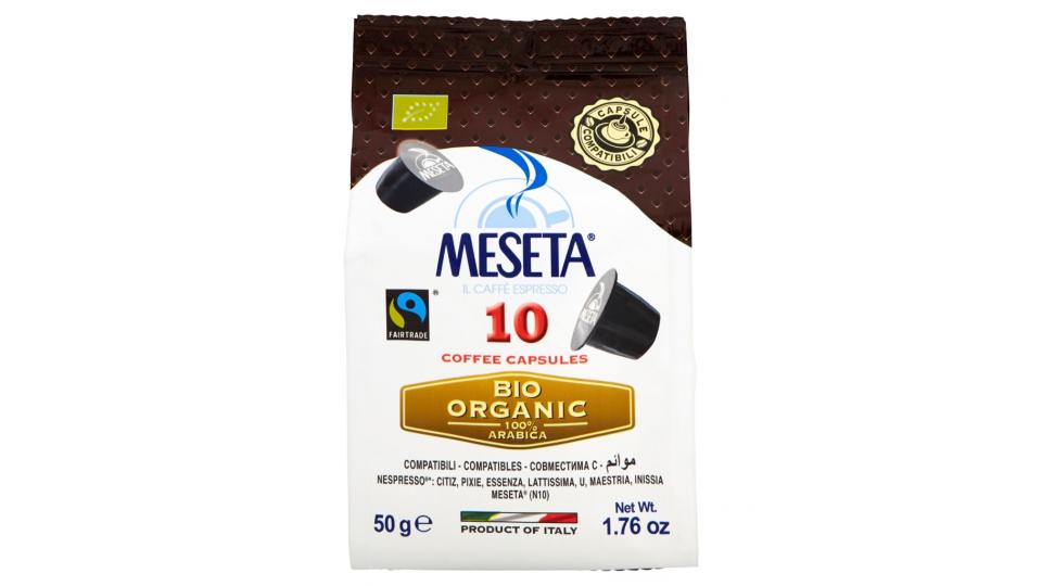 Bio Organic 100% Arabica 10 Coffee Capsules