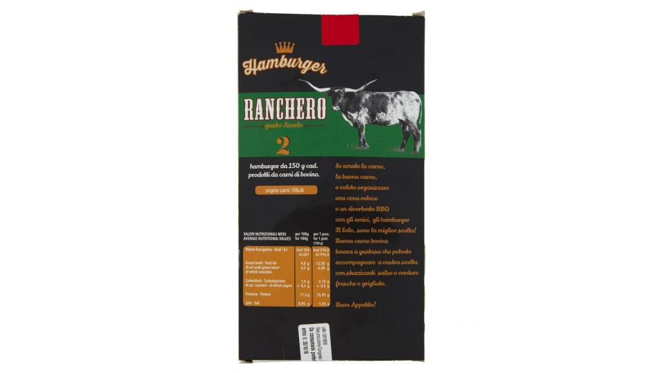 Hamburger Ranchero 2 x 150 g