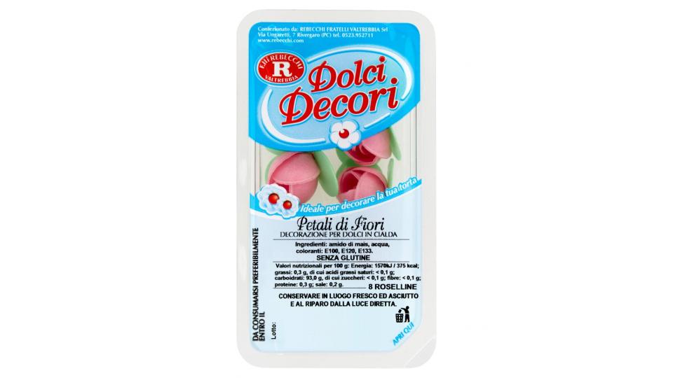 Dolci Decori Petali di Fiori 8 Roselline