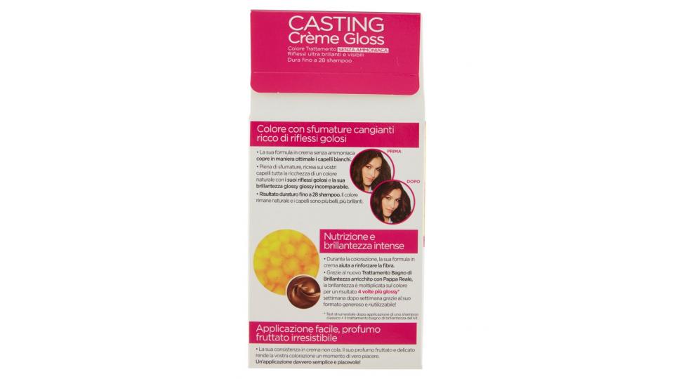 L'oréal Paris Casting Crème Gloss - Colore Trattamento senza Ammoniaca - 535 Chocolat