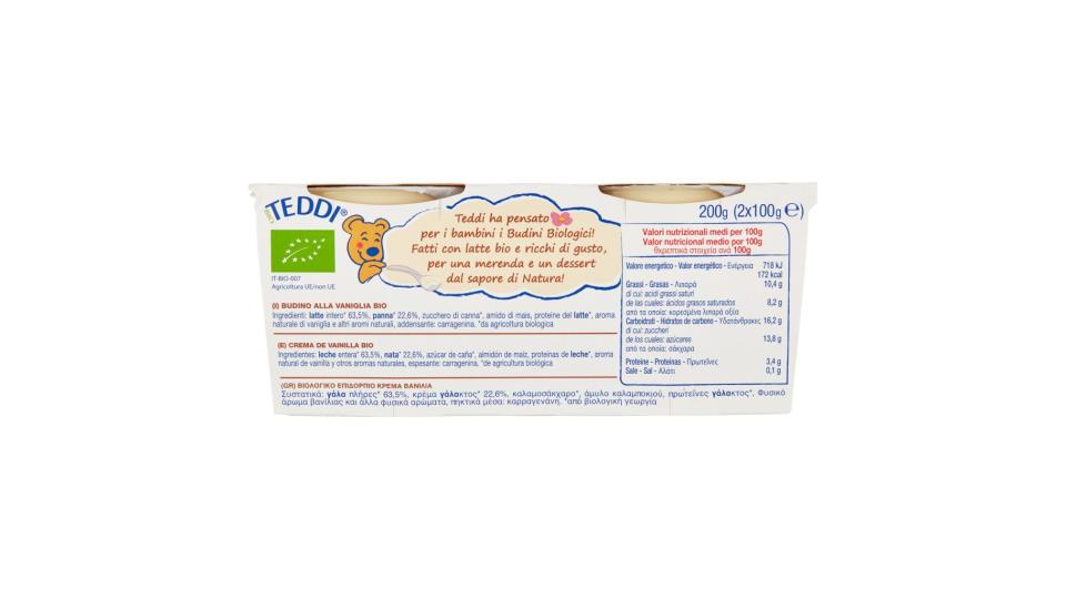 Budino alla Vaniglia Bio 2 x 100 g