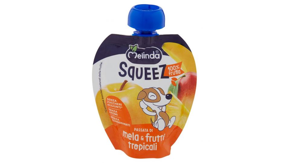 Squeez 100% Frutta Passata di Mela & Frutti Tropicali