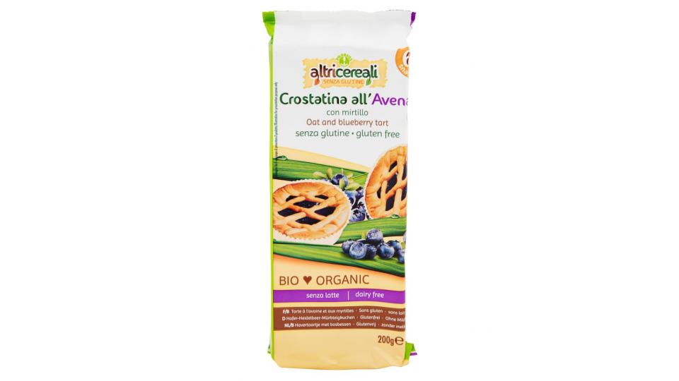 Altricereali senza Glutine Crostatina all'Avena con Mirtillo 6 x 33,4 g