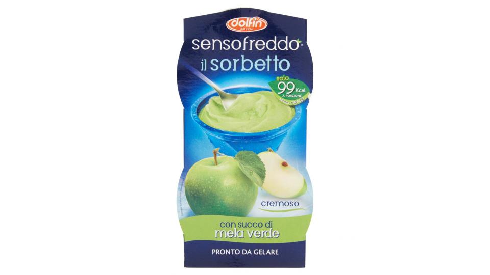 Sensofreddo il Sorbetto con Succo di Mela Verde