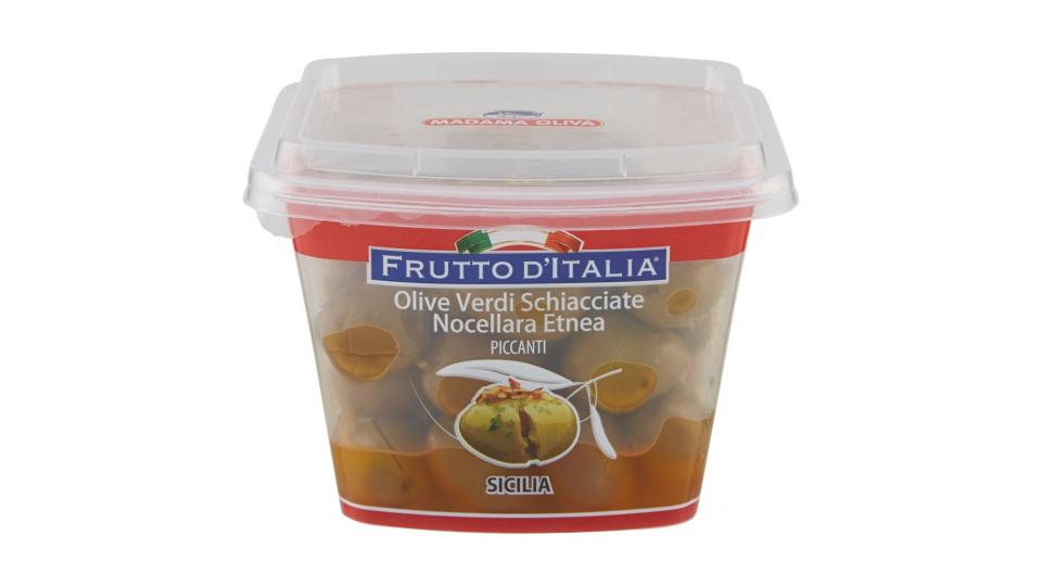 Frutto d'Italia Olive Verdi Schiacciate Nocellara Etnea Piccanti