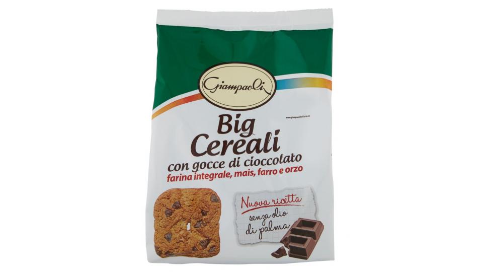 Big Cereali con Gocce di Cioccolato Farina Integrale, Mais, Farro e Orzo