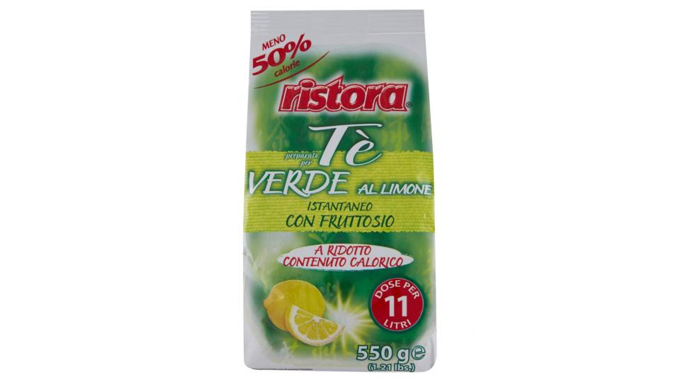 Tè Verde al Limone Istantaneo con Fruttosio a Ridotto Contenuto Calorico