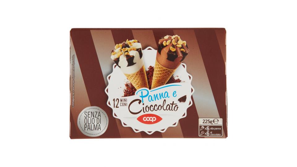 12 Mini Coni Panna e Cioccolato 12 x 18,8 g