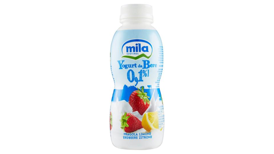 Yogurt da Bere 0,1% Grassi Fragola Limone