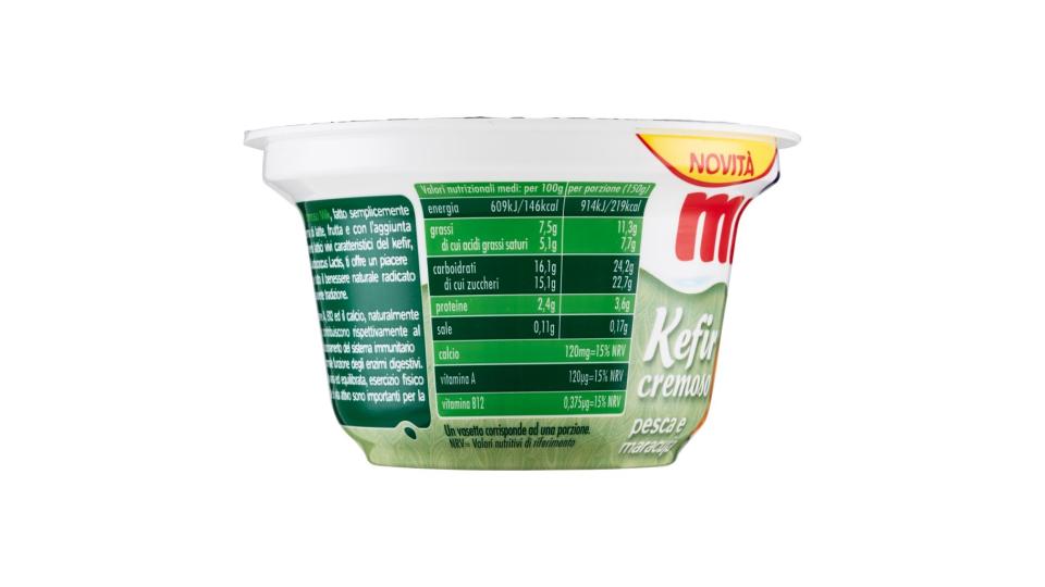 Kefir Cremoso Pesca e Maracuja