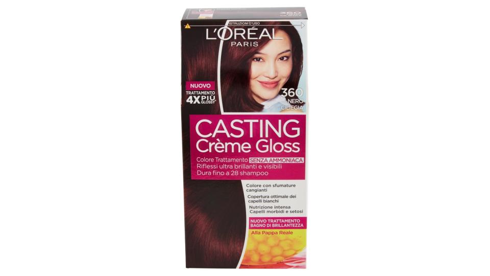 L'oréal Paris Casting Crème Gloss - Colore Trattamento senza Ammoniaca - 360 Nero Ciliegia