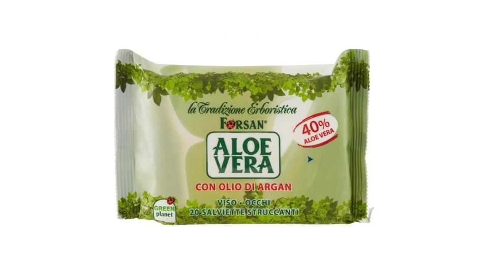 Aloe Vera 20 Salviette Struccanti