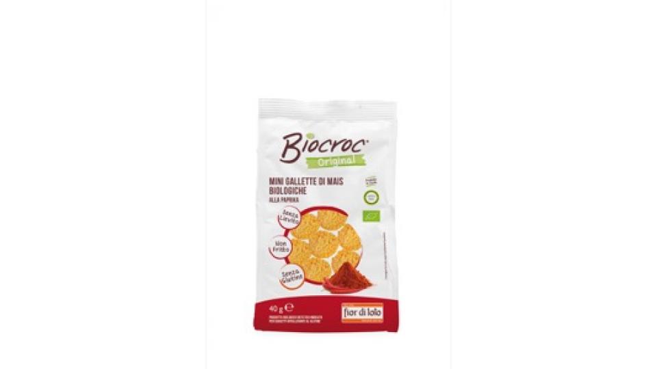 Biocroc Paprika Mais 40g.Fior