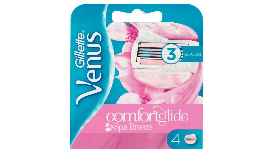 Comfortglide Spa Breeze Lame per Rasoio da Donna 4 Ricariche