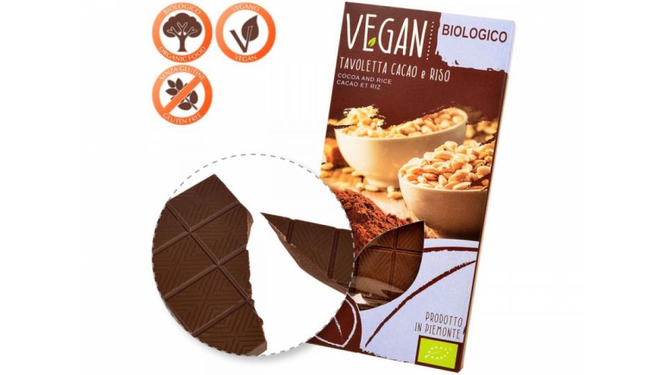 Tavoletta di Cacao e Riso Bio-veg