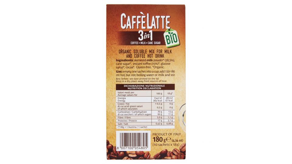Bio Caffèlatte Solubile 10 x 18 g
