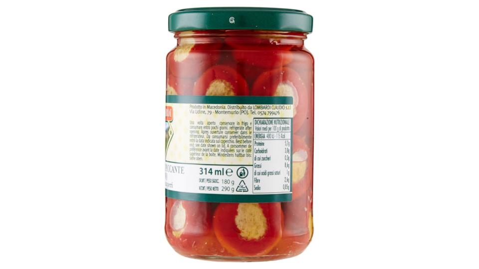 Peperoncino Piccante Ripieno con Tonno e Capperi