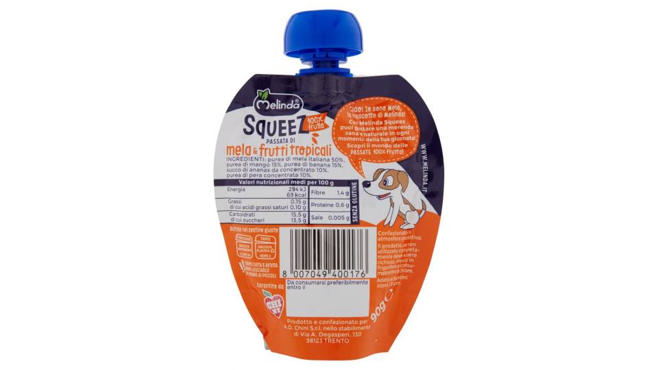 Squeez 100% Frutta Passata di Mela & Frutti Tropicali