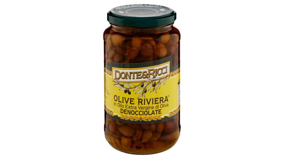 Olive Riviera in Olio Extra Vergine di Oliva Denocciolate