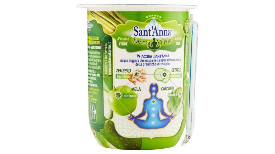 Sant'anna Karma Verde con Mela, Cetriolo Estratto di Carciofo e Zenzero 2 x 200 Ml