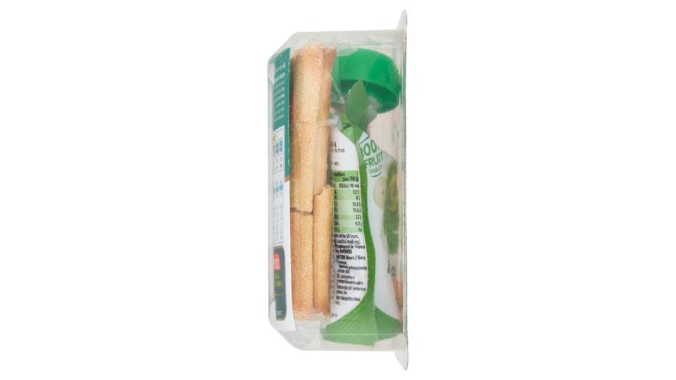 un Due Tris! Merenda 90g di Purea di Mela + Bastoncini con Cotto + Croccanti Grissini