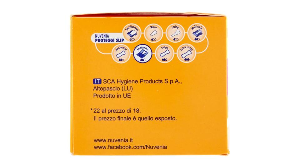 Proteggi Slip Ripiegato in Bustina Anatomico 22 Pz