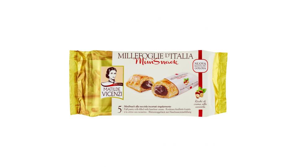 Millefoglie d'Italia Minisnack Nocciola 5 x 25 g