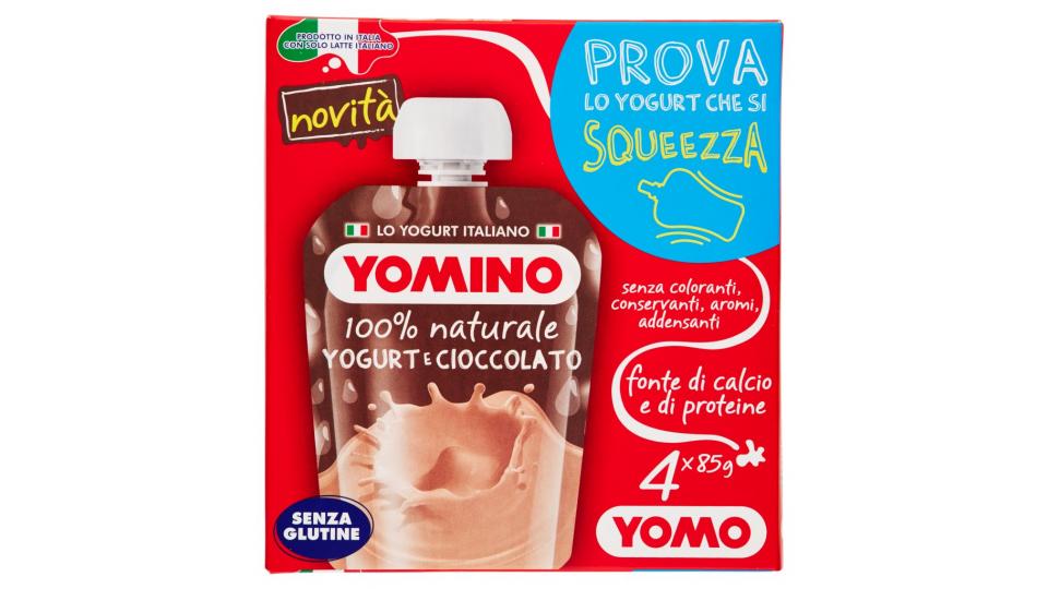 100% Naturale Yogurt e Cioccolato 4 x 85 g