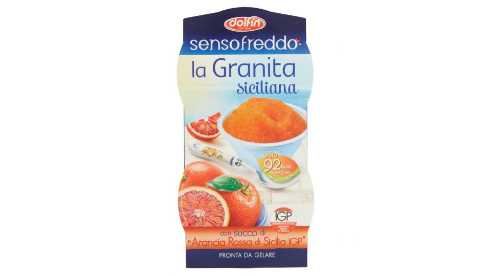 Sensofreddo la Granita Siciliana con Succo di "arancia Rossa di Sicilia Igp"