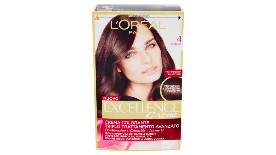 Excellence Creme Crema Colorante 4 Castano