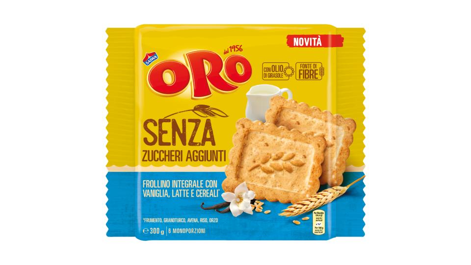 Frollino Integrale senza Zuccheri Aggiunti con Vaniglia, Latte e Cereali