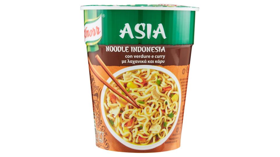 Asia Noodle Indonesia con Verdure e Curry