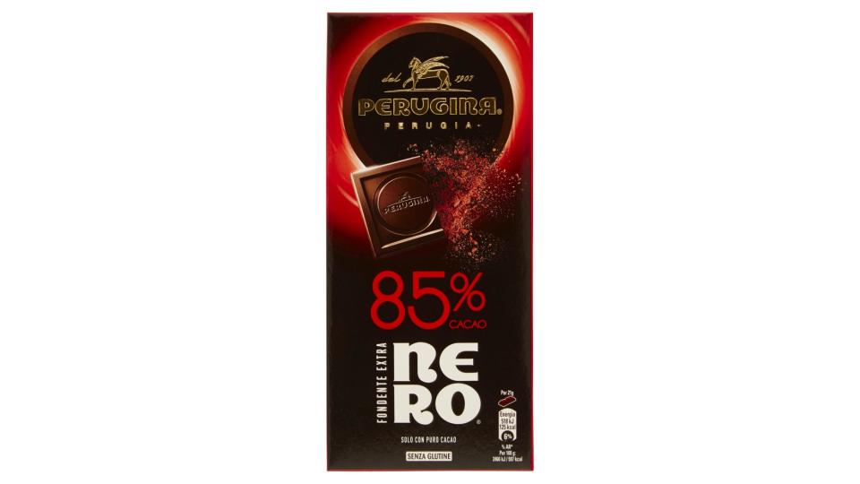 PERUGINA NERO Fondente Extra 85% Tavoletta di cioccolato fondente extra con 85% di cacao
