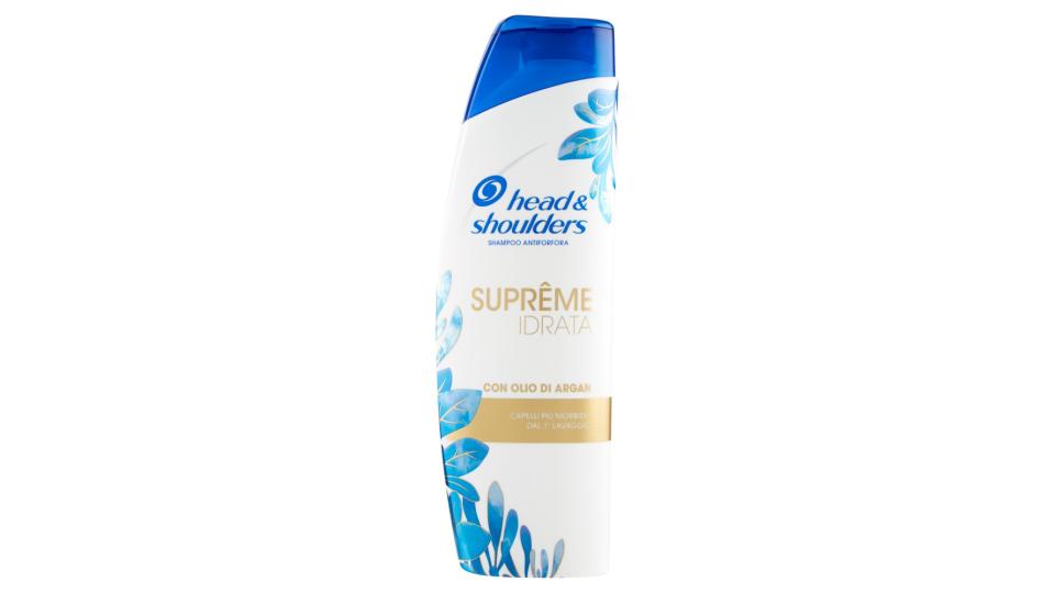 Head & Shoulders Shampoo Antiforfora Supreme Idrata con Olio di Argan