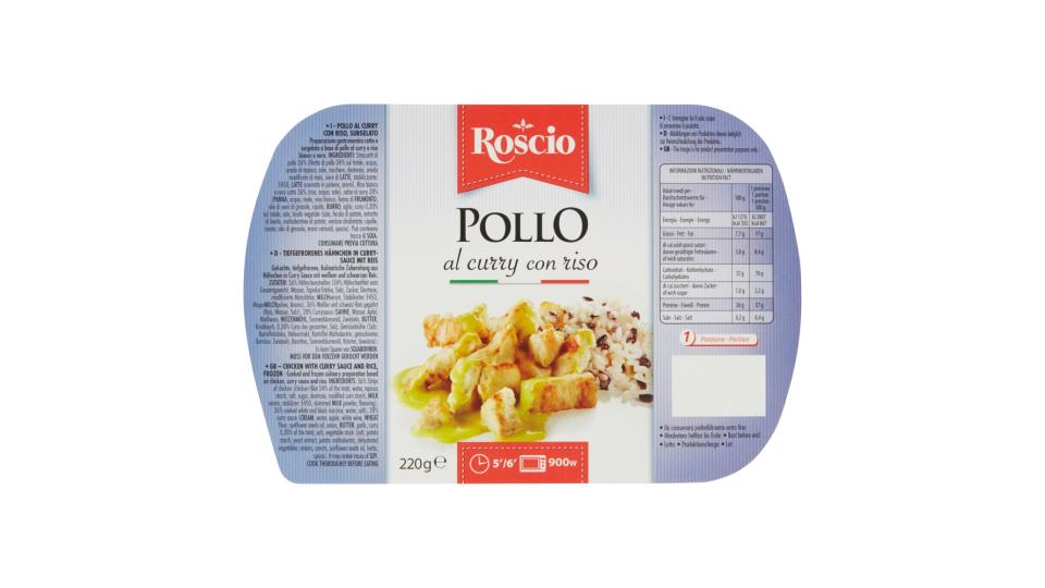 Roscio Pollo al curry con riso