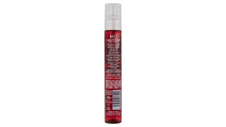 HQ eau des alpes Acqua profumata di trattamento rinfrescante pesca & cassis